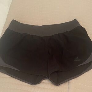 Adidas Women's Black and Gray Athletic Shorts